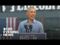 Obama hits campaign trail for Biden in Pennsylvania