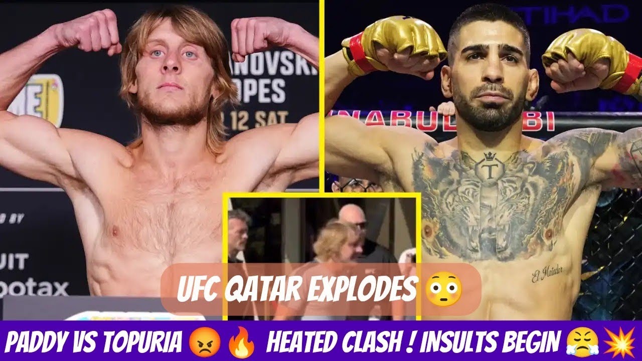 Paddy Pimblett vs Ilia Topuria: Near-Brawl at UFC Qatar! 😱🔥Bad Blood Erupts Again 