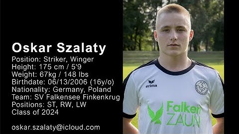 Oskar Szalaty | College Soccer Recruiting Highlight Video | Class of 2024 | short version
