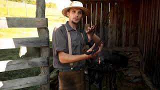Blacksmithing at Matthew's Farm