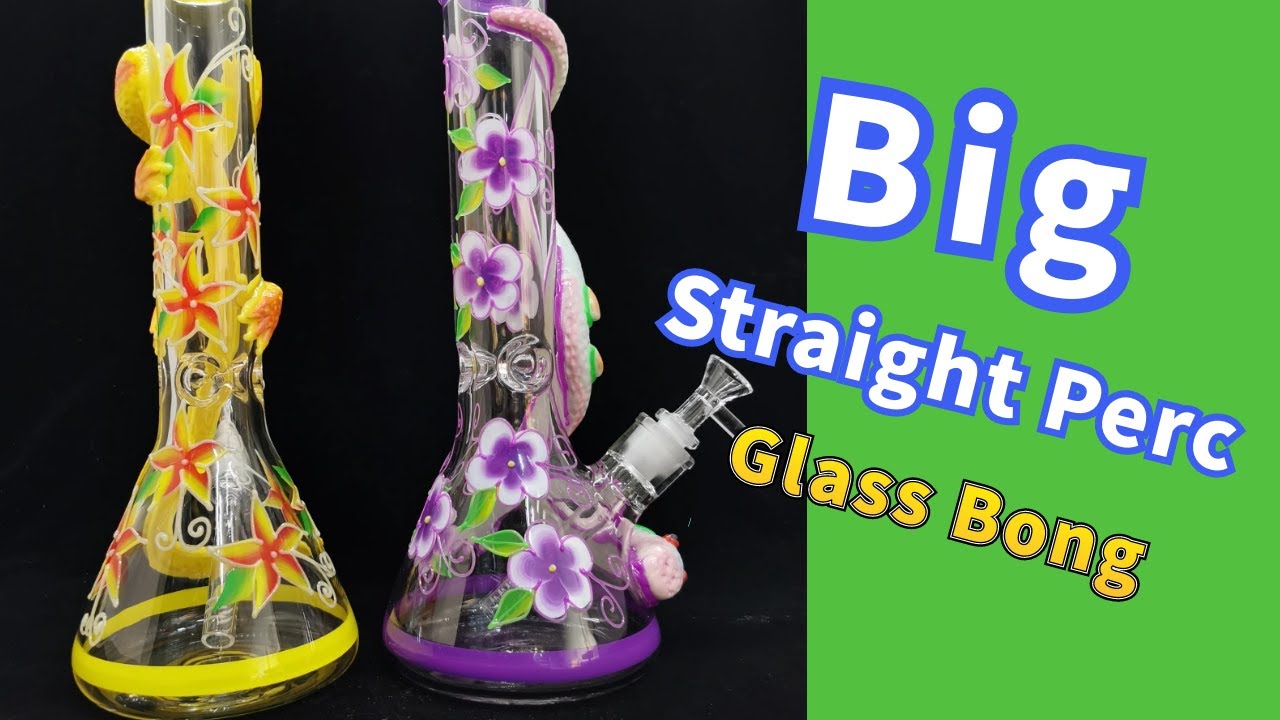 Big Bong Straight Perc Ice Pinch Heady Glass Water Bongs ShareBongs Product Review