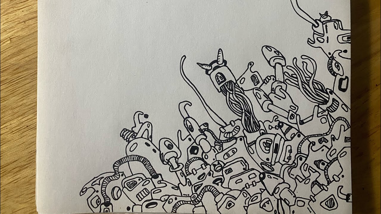 Doodle art သမိုင်းကြောင်း၊ Doodling နဲ့  Doodle art ကွာခြားပုံ