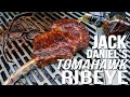 JACK DANIEL'S WHISKEY TOMAHAWK RIBEYE STEAK (WOW!) | SAM THE COOKING GUY 4K