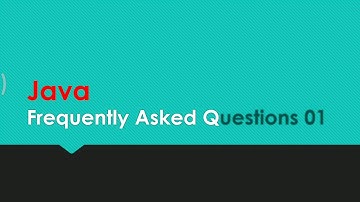 Java FAQ 01 by Prateik Sharma ISC | ICSE | MCA |BCA | JAVA java interview questions