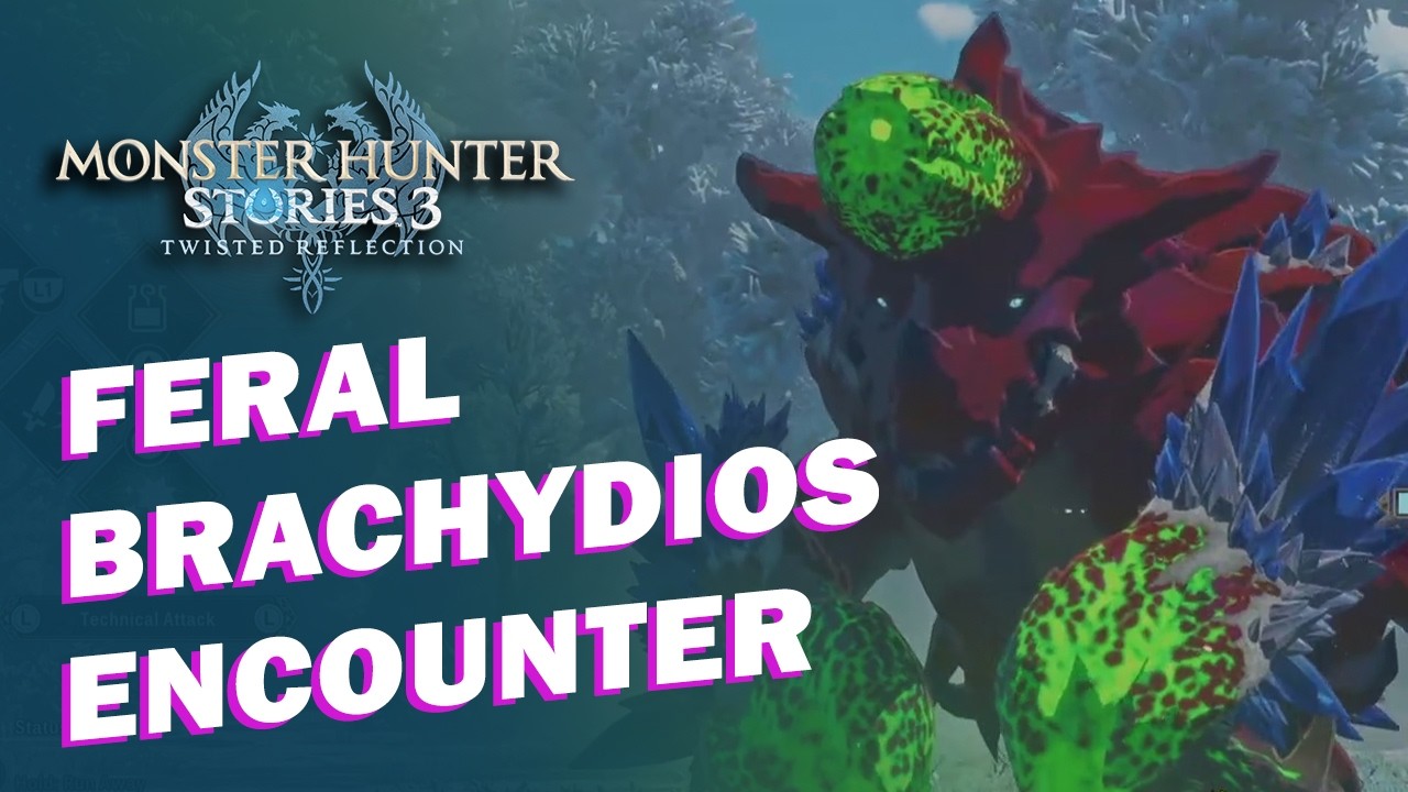 Beating Feral Brachydios in Monster Hunter Stories 3 Demo