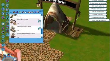 RCT3- How To Change Park Entrance, Park Fencing, and Park Background (With No CS)