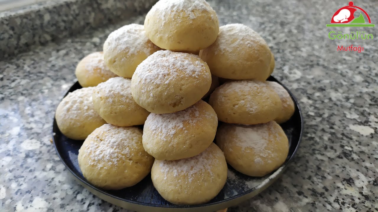 Evde bulunan malzemelerden limonlu kolay kurabiye yaptım kurabiye