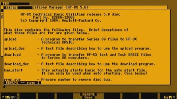 HP UX Unix Technical Basic Utilities v5 0 In 1984 MAME MESS INTEGRAL PERSONAL COMPUTER HP IPC 9808 A