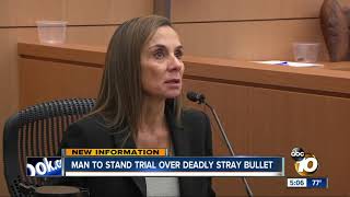 Man to stand trial over deadly stray bullet