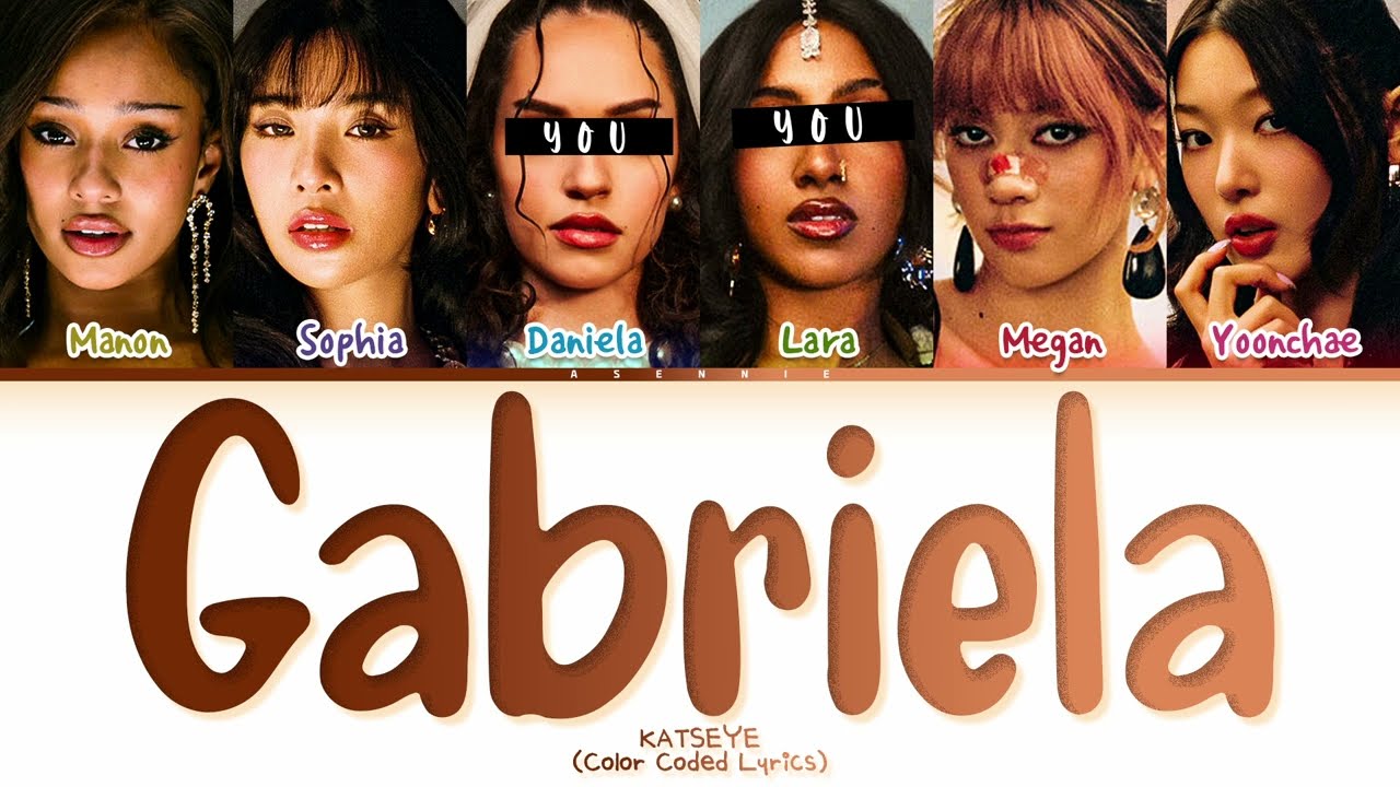 [KARAOKE] Katseye - 'Gabriela' but you are Daniela & Lara (Color Coded Lyrics)