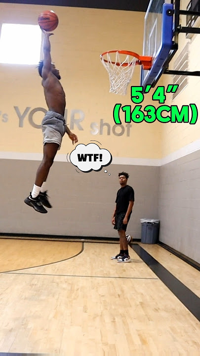 World’s SHORTEST DUNKER! 5’4 (163cm) #viral #subcribe #follow #dunk #basketball
