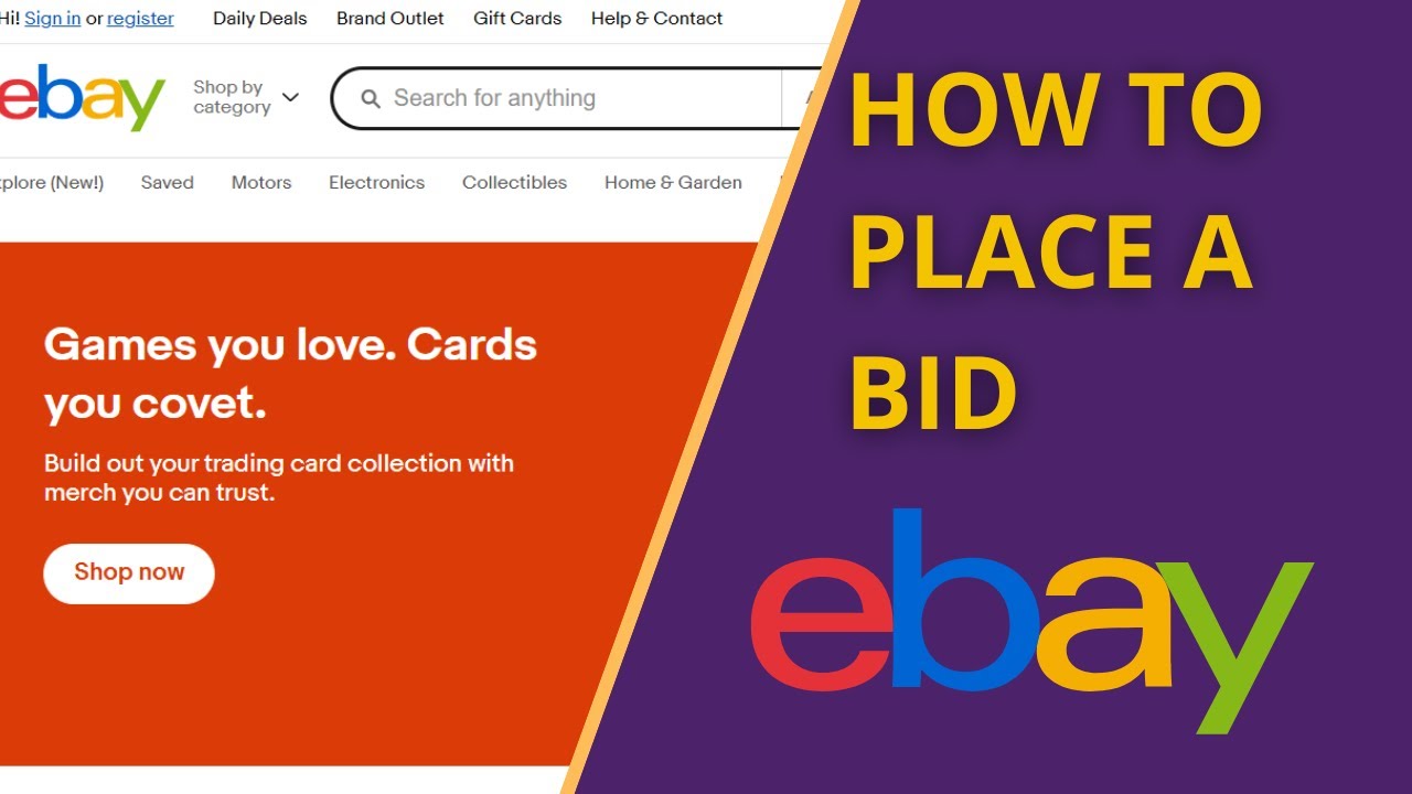 How to Place a Bid On eBay - YouTube