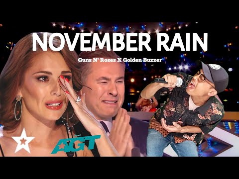 Golden Buzzer Everyone Cried Hysterically Hearing The Song November Rain With An Extraordinary Voice