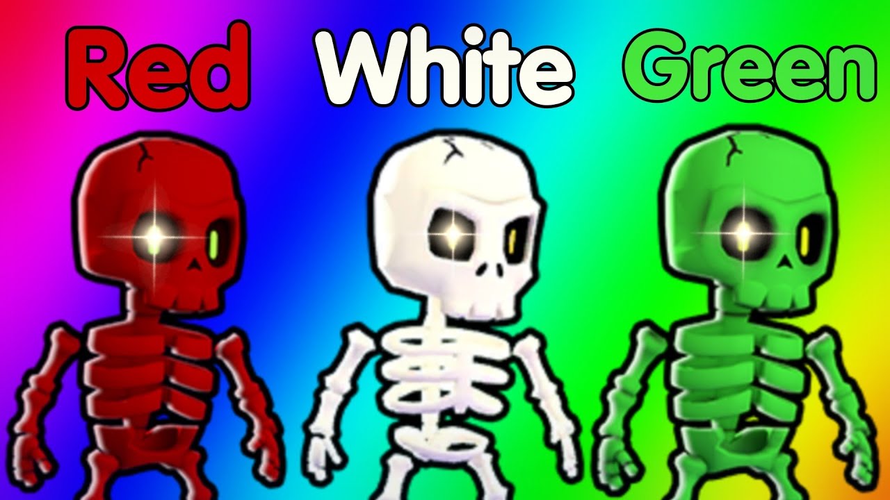Which colour skeleton is the Luckiest? Stumble Guys YouTube