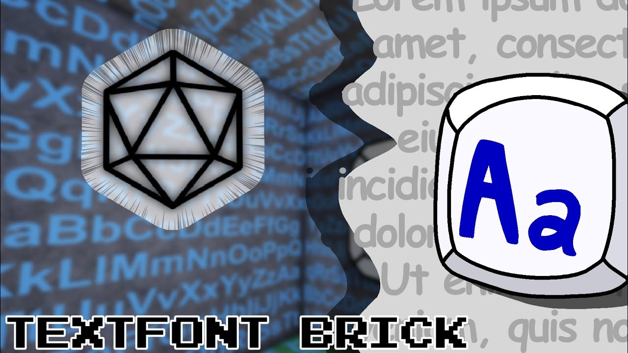 Find the Bricks - How to get Textfont Brick - YouTube