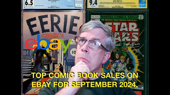 Top Comic Book Sales on Ebay for September, 2024.