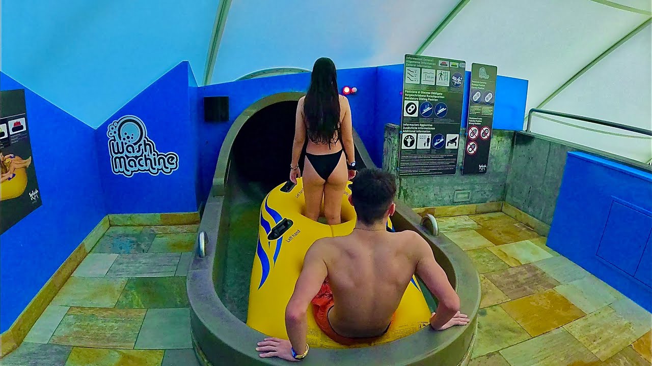 Mega Wash Machine Water Slide at Splash e Spa Tamaro, Switzerland - YouTube