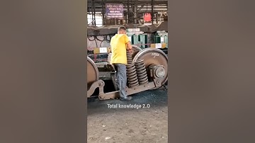 How to replace a punctured train tyre? #shorts
