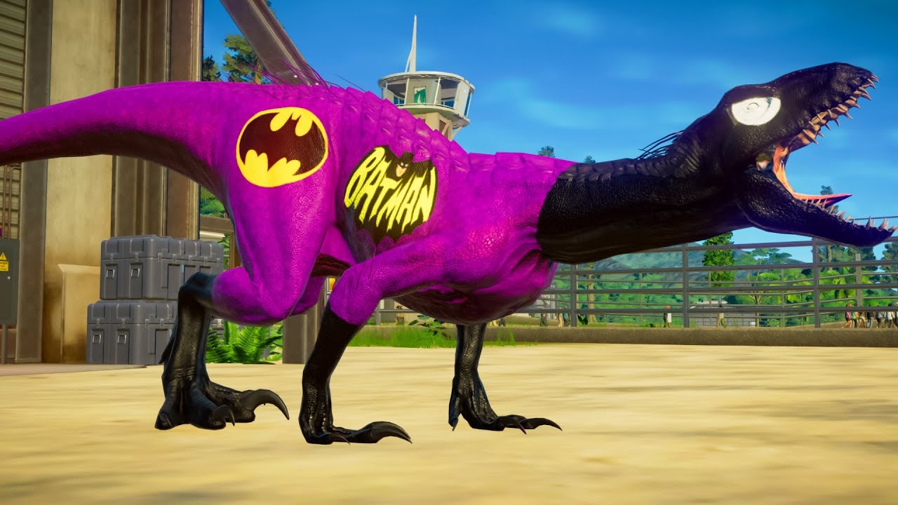 DINOSSAURO REX do BATMAN  Jurassic World Evolution 🦖 Jogo de Dinossauro 