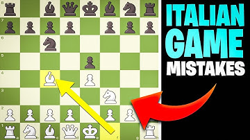 Italian Game Common Mistakes
