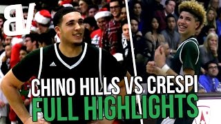 LaMelo KINDA Gets FIRST DUNK + LiAngelo Blows KISS To Crowd! Chino Hills Has Fun With Crazy Crowd!