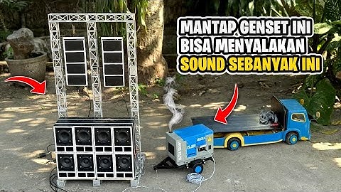 Cek Sound Horeg Lengkap Dengan Miniatur Genset Seperti Aslinya  