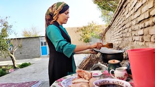 How to prepare fesanjan stew in village | village lifestyle | rural life