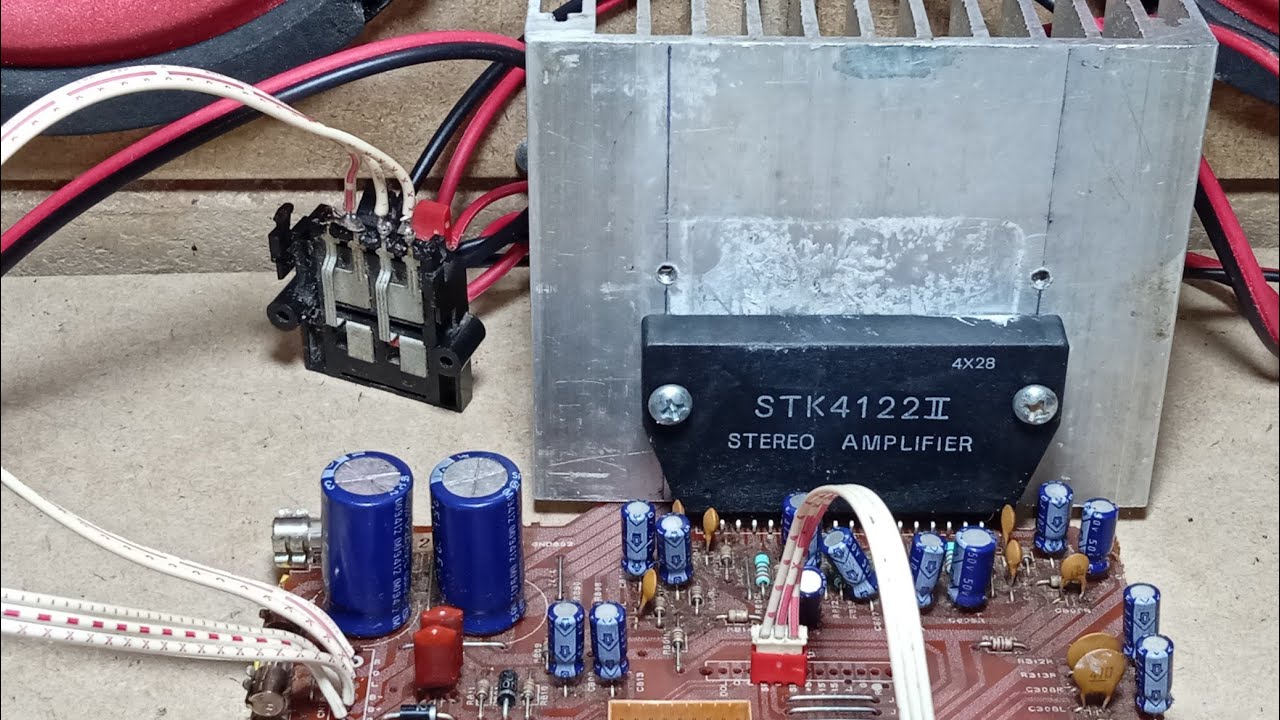 Menghilangkan Mute IC STK4122 Bekas Home Theater Jadul