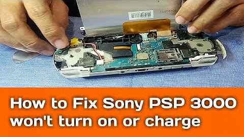 How to fix PSP 3000 won