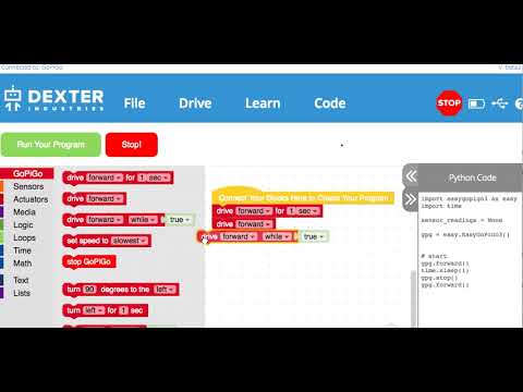 Python Code Auto Generation in DexterOS