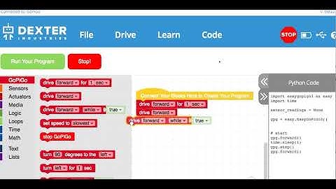 Python Code Auto Generation in DexterOS