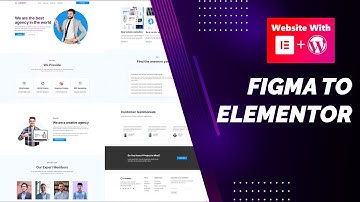 Convert Figma Design to Elementor WordPress Website 2024