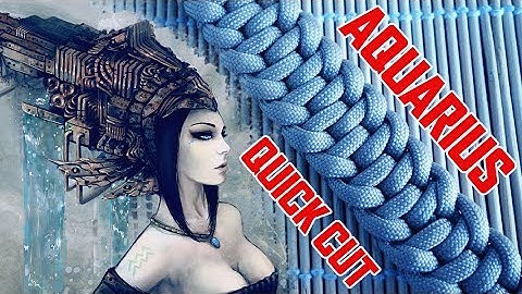 How to Make the Aquarius Paracord Bracelet Tutorial Quick Cut