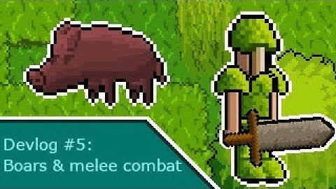 Devlog -- ALPHA & BETA BOARS, BLOOD SPLASHES, AND MELEE COMBAT -- Blueberry Blogs #5