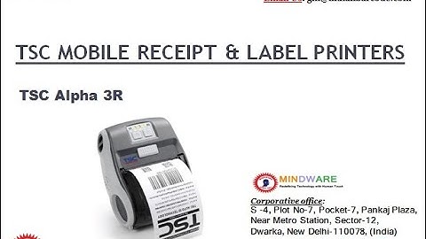 TSC Handheld Bluetooth Mobile Receipt and Label Printers by MINDWARE