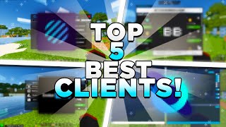 TOP 5 BEST CLIENTS FOR Minecraft Bedrock 1.20! (Pocket Edition, Xbox, Windows 10, PS5)