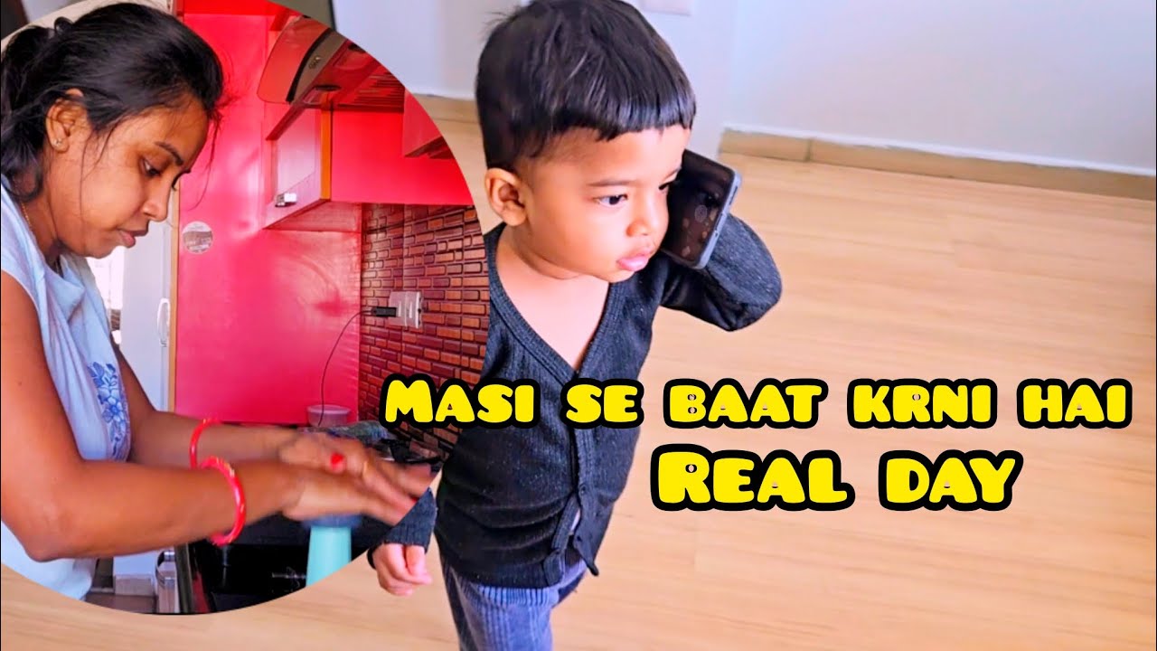 A Simple Day After Puja | Toddler Talks to Masi & Mom Life 🤍