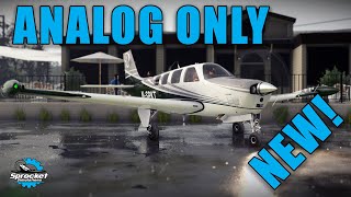 Black Square Analog Bonanza for Microsoft Flight Simulator - KNS-81 RNAV