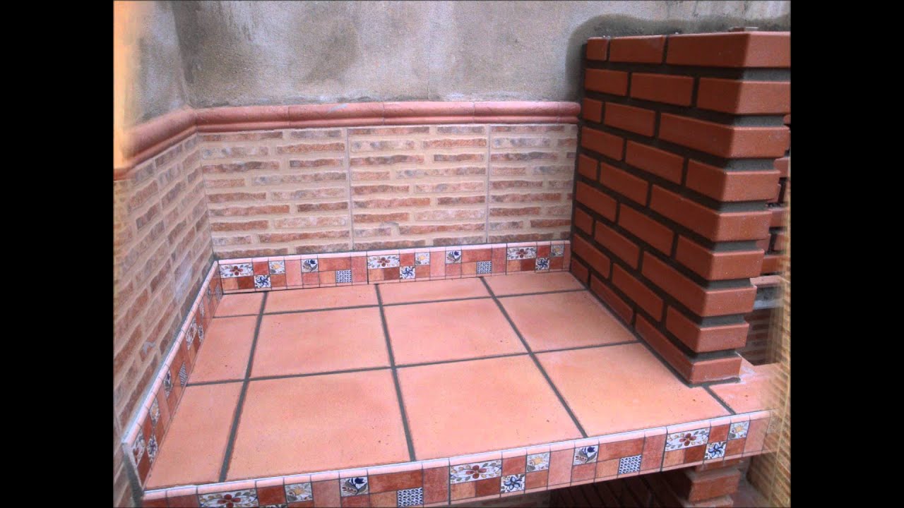 Fabricacion barbacoa en patio youtube Chimeneas de ladrillo