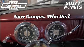 1955 Chevrolet 3100 Gets New Classic Instruments Gauges!