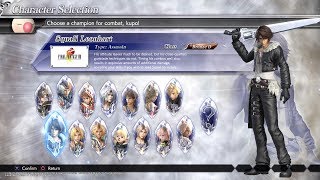 Dissidia Final Fantasy NT - Squall Leonhart gameplay (Closed Beta)