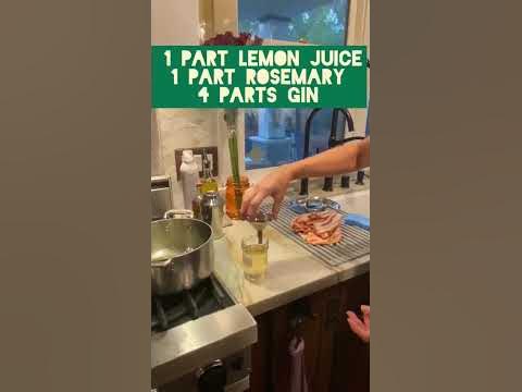 How to Make a Rosemary Gin Fizz Cocktail - YouTube