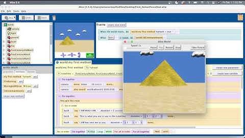 PROGRAMMING IN ALICE // Final Project by Nelson Ponce-Real