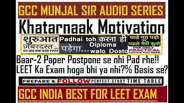 AGAIN POSTPONE LEET EXAM? %Based Admission after Diploma in Btech?Depression | Stress | Motivational