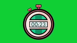 1 Minute Virtual Stopwatch Green Screen [FREE DOWNLOAD]