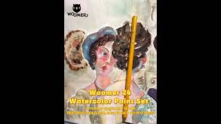 Capturing Warm Light in a Watercolor Portrait #woomerart #artsupplies#watercolor #artinstruction