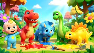 Dinosaur Colors Song 🦖🌈 | Learn Colors with Dinosaurs | Baby Max | Kids Songs | GoYoYo Kids