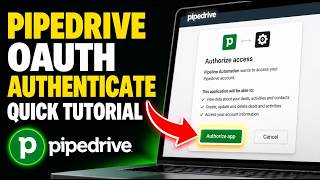 How to authenticate Pipedrive OAuth for pipeline automation - Quick Tutorial
