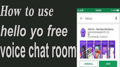 How to use Hello Yo Free Voice Chat Rooms