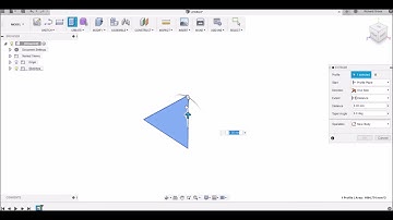 making a triangle or cutting a cube 2 ways fusion 360